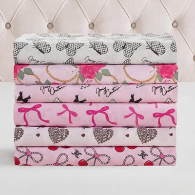 Juicy Couture Microfiber Sheet Set with Extra Pillowcase(s)