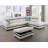 Beesley 103.5" Wide Faux Leather Sofa & Chaise with Ottoman-502041626-469164724-465430788