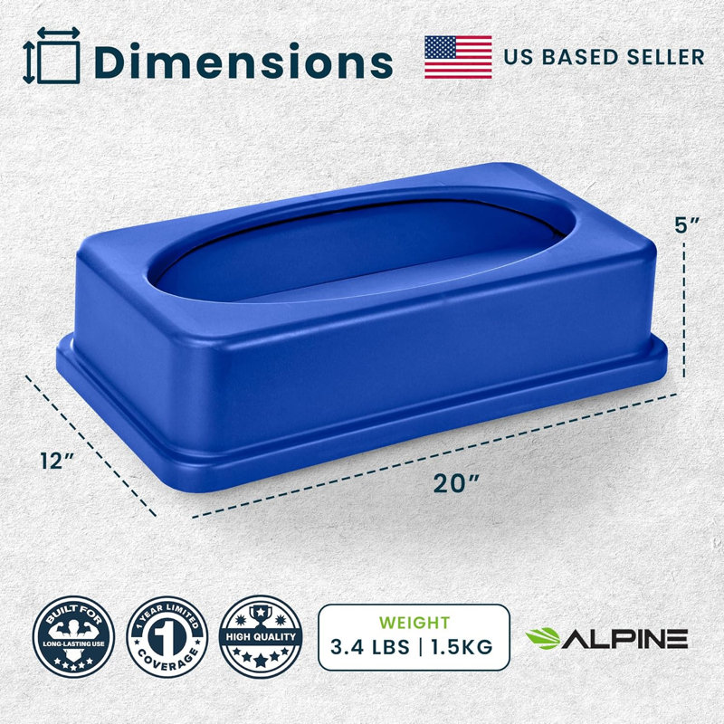 Ensemble de poubelles Recycling 23 gallons