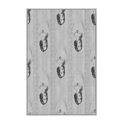 Tapis gris / gris anthracite en laine