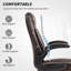 HOMCOM Executive Office Chair with Flip-Up Armrests for Home-1642159895-1626361303