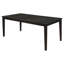 Ensemble de table de salle à manger extensible et 6 chaises Lela, noir et ivoire-114733225