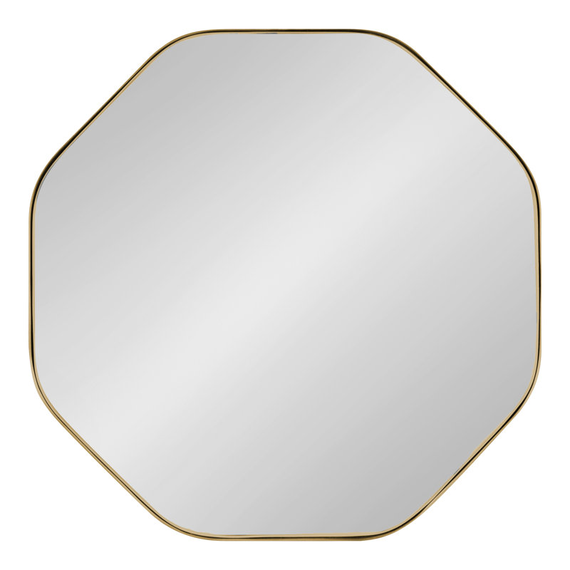 Miroir en métal Minorca, Doré