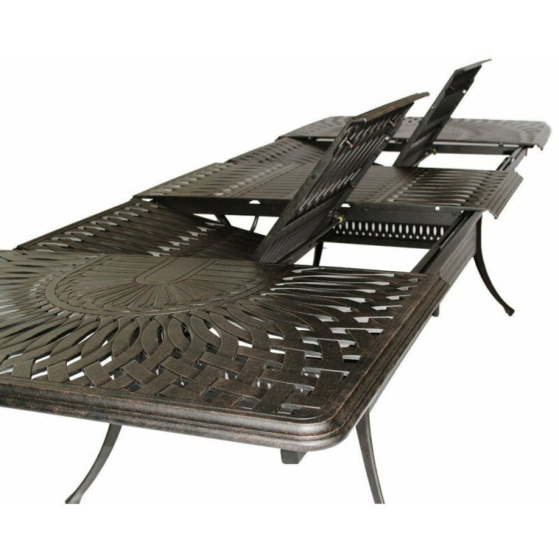 Allene 10 - Person Patio Dining Set with Rectangular Table , Cushions Included
