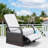 Outdoor Wicker Swivel Recliner Chair, Reclining Backrest, Lifting Footrest, 360° Rotating Basic, Water Resistant Cushions for Patio-143013880