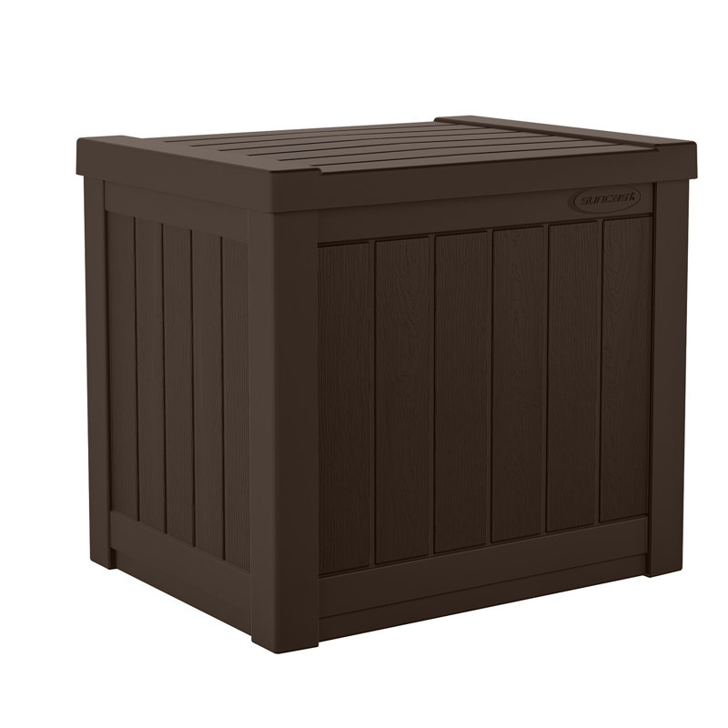 Java Brown 22-Gallon Resin Outdoor Deck Box