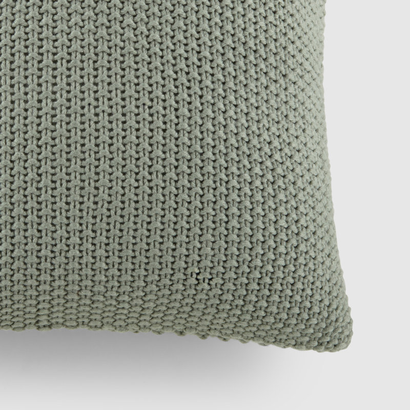 Seed Stitch Knit Acrylic Decor Throw Pillow, Eucalyptus