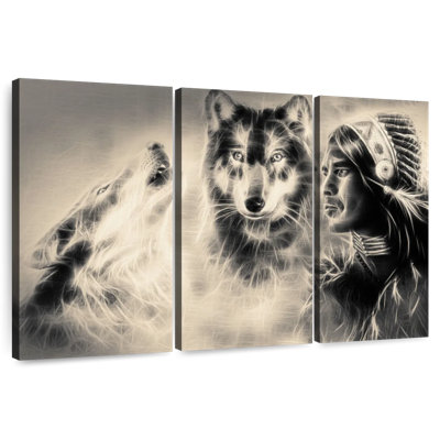 Leisha Native American Wolf Warrior