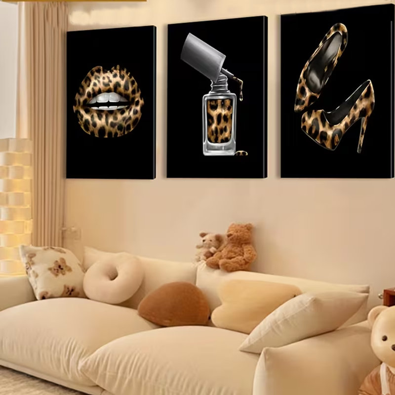 3 Piece Wrapped Canvas Wall Art, 30 cm H x 60 cm W