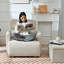 Chaise surdimensionnée avec repose-pieds avec rangement