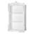 Gilmanton Ornate White Wood Wall Shelf with Carved Accents