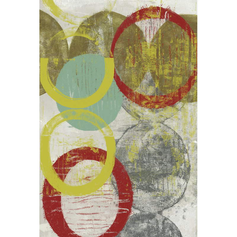 Layers & Circles II by Jennifer Goldberger - Wrapped Canvas Art Prints, 76cm H x 51cm W x 3.8cm D