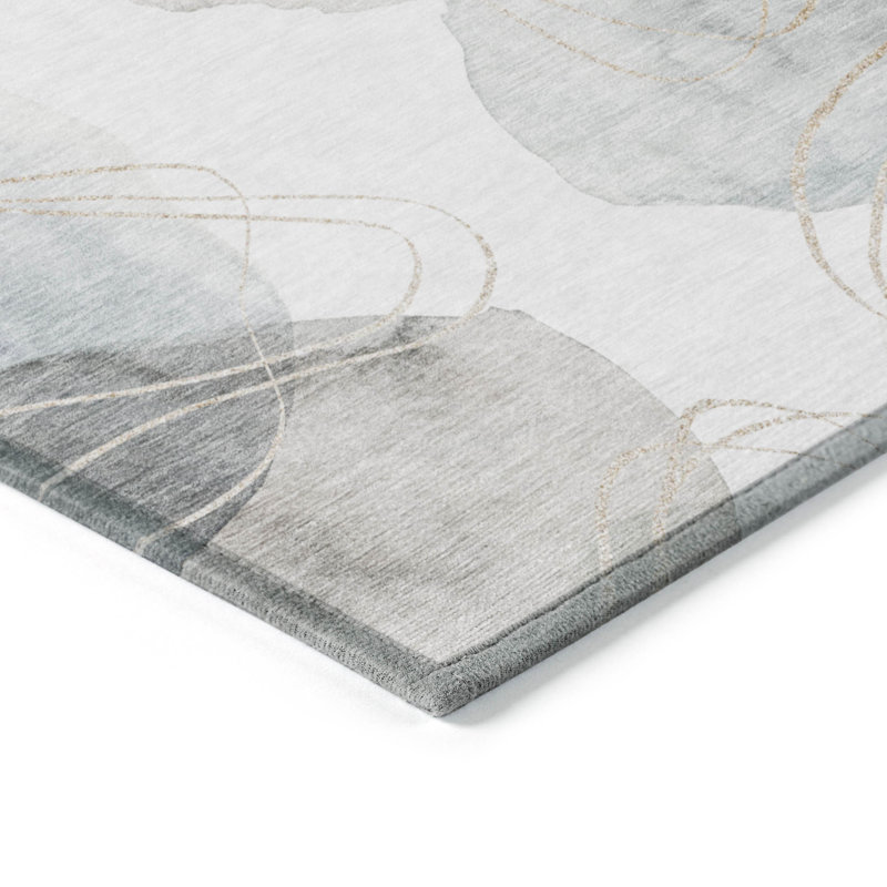 Tapis intérieur / extérieur tissé à la machine Alfonzo, Rectangle 8 pi x 10 pi