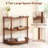 31.5" 3-Tier Half Moon Console Table - Vintage Entryway Table For Living Room,Hallway Or Foyer-1618936525
