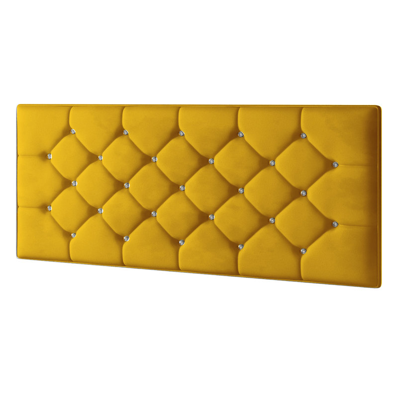 Farallones Upholstered Headboard, Double (4'6), Turmeric