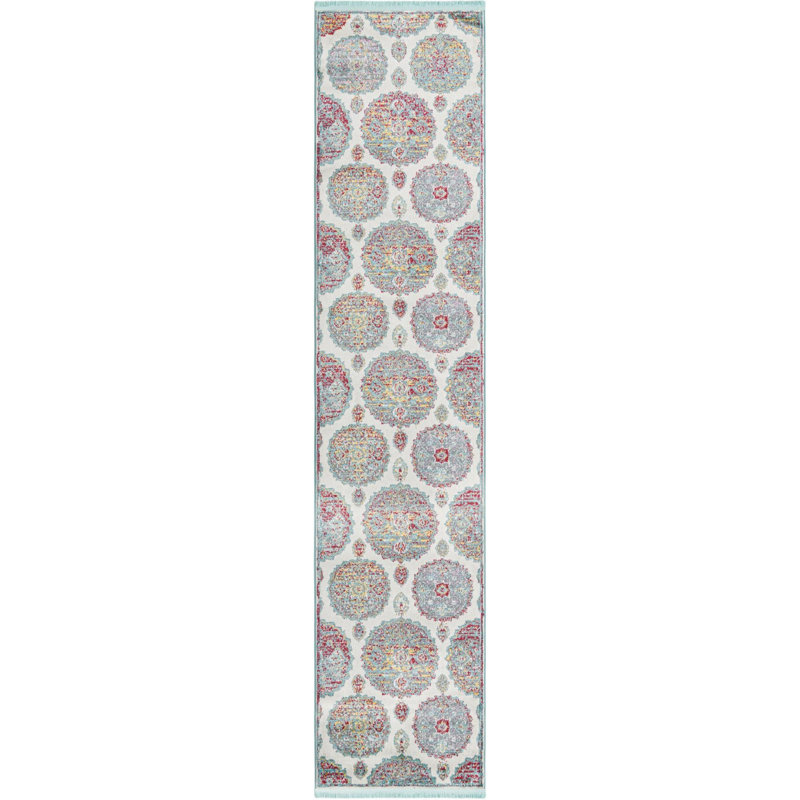 Floral Indoor Rug, Runner 2'7" x 12'