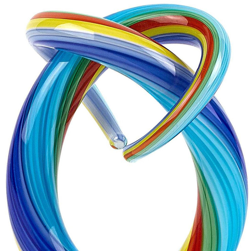 Sculpture de table en verre de Murano 6 po Caeleigh Rainbow