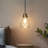 Temesoal 1-Light Dimmable Pear-shaped Kitchen Island Pendant with Clear Teardrop Glass