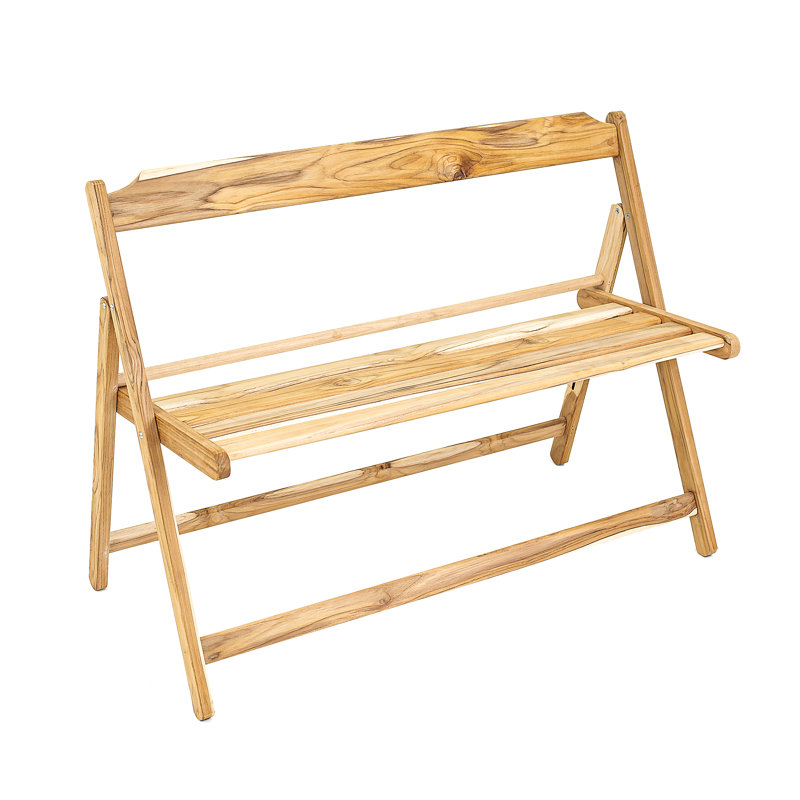 Solid Wood Teak Outdoor Bench