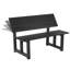 Banc convertible en aluminium pour l'extérieur
