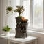 Fontaine d'eau de table en cascade avec jardinière 3 niveaux Fontaine zen intérieure Bureau Décoration d'eau Décoration de bureau