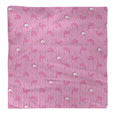 Serviette de coton à motif baleines