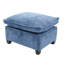 Canapé-lit modulaire en chenille à 4 places avec méridienne en forme de U pour salon 106 po, chenille douce et respirante, structure en contreplaqué, ports de type C, fonction de rangement de repose-pieds amovible,-747340175