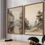 «Vintage Landscape», impression de giclée encadrée - ensemble de 2-787423686-787423706