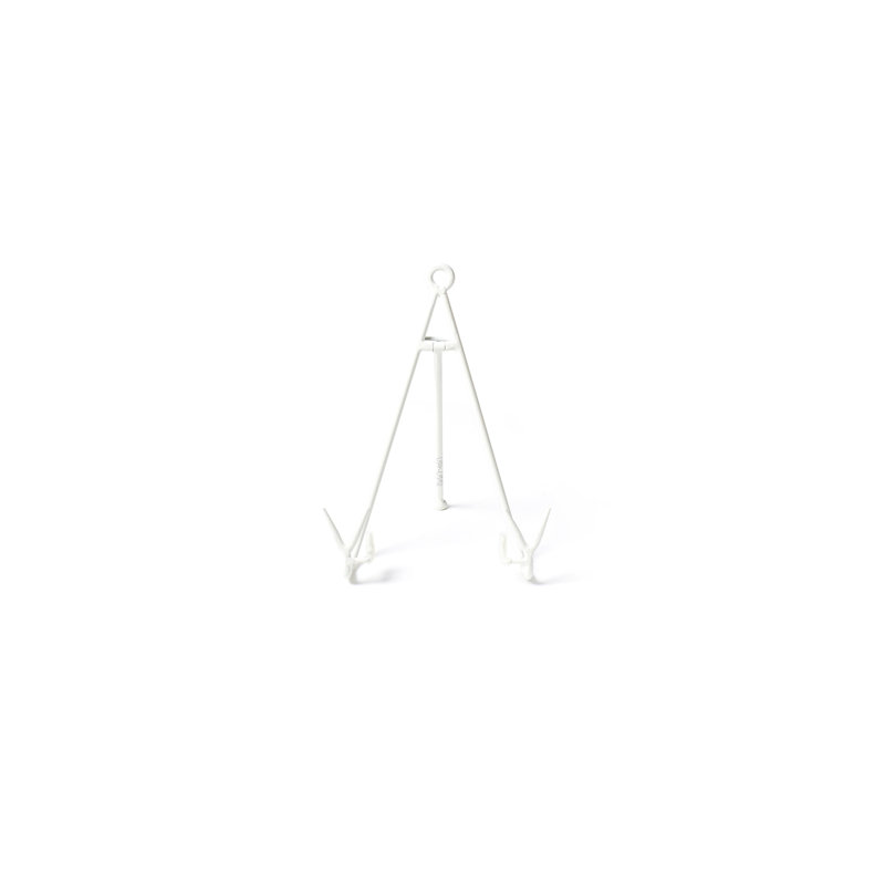 Support à plaque moyen, H 8,25 po x l 6 po x P 6 po, Blanc