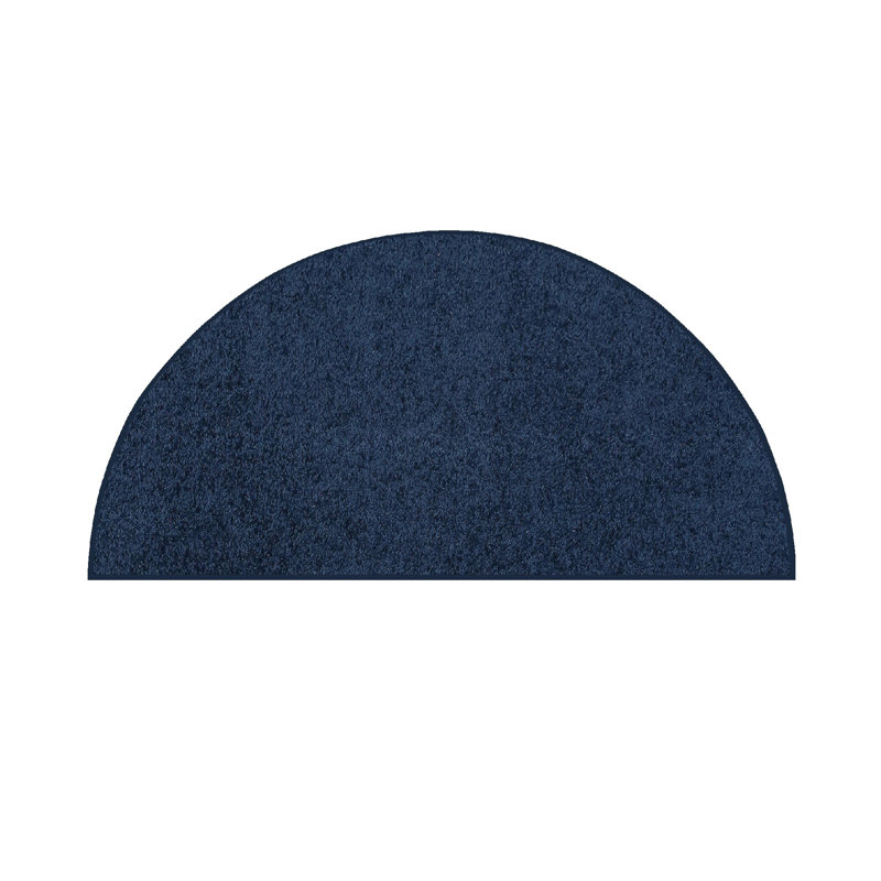 Tapis d'intérieur sur mesure Furnish My Place - 6 pi X 12 pi Marine, Demi-cercle 54 po x 108 po