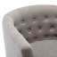 Fauteuil demi-tonneau capitonné avec pieds en bois-11435204