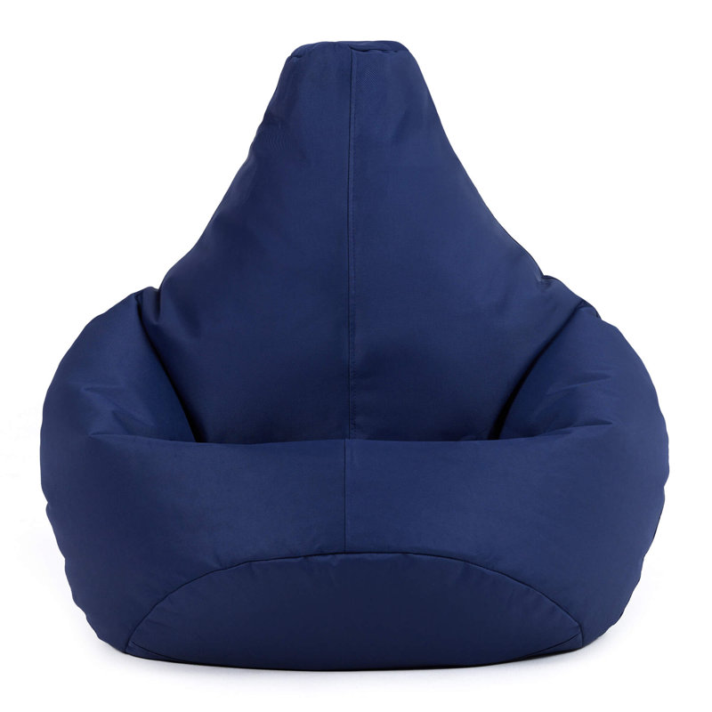Kids Dalton Indoor-Outdoor Bean Bag, Navy Blue