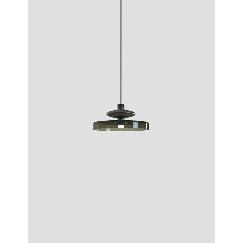 Tread 1 - Light LED Pendant, 3000 Kelvins, Matte Bronze, Old Green
