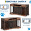 Caisse pour chien double 63 po avec diviseur amovible 63 po