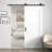 36"X84" White Primed 1-Panel Solid Core Sliding Barn Door With Installation Hardware Kit and One Sided Matte Black Pull(Door Slab Pre-assembled）-123292599