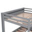 Lit superposé convertible en bois avec escalier de rangement, table de chevet et 3 tiroirs