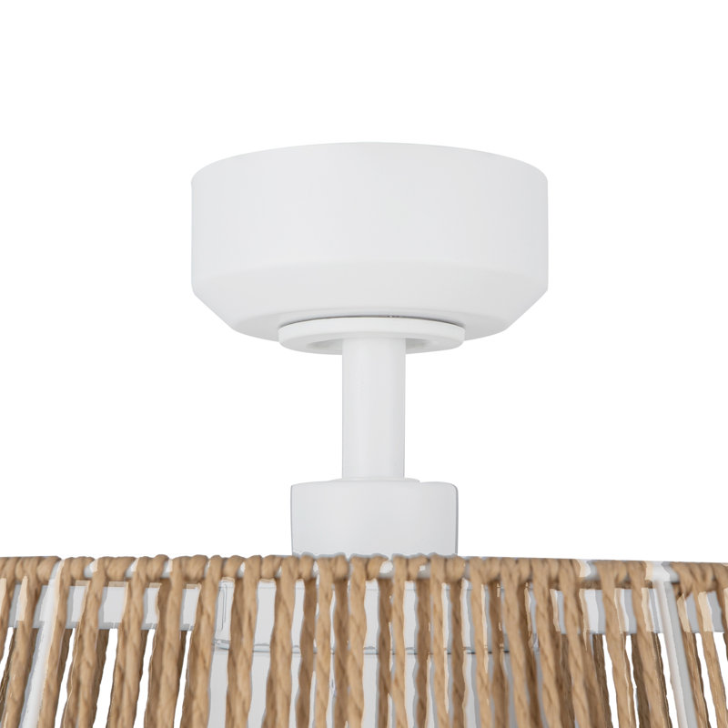 Isla 24-In Ceiling Fan, White, White