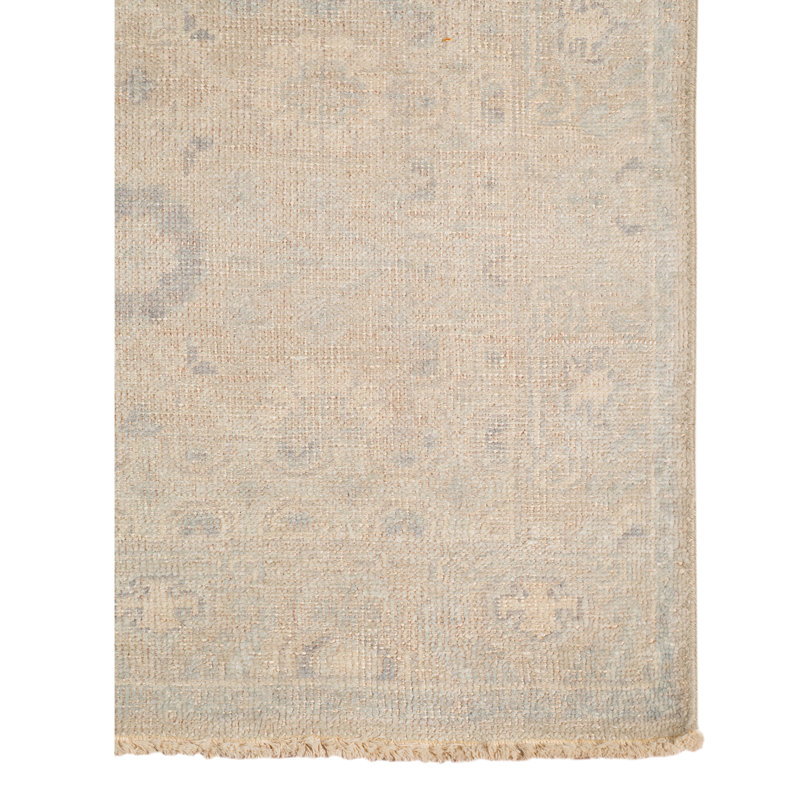 Ainsley Wool Geometric Area Rug in Gray, Rectangle 2' x 3'
