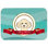 Planche à découper en verre Poodle Merry Christmas