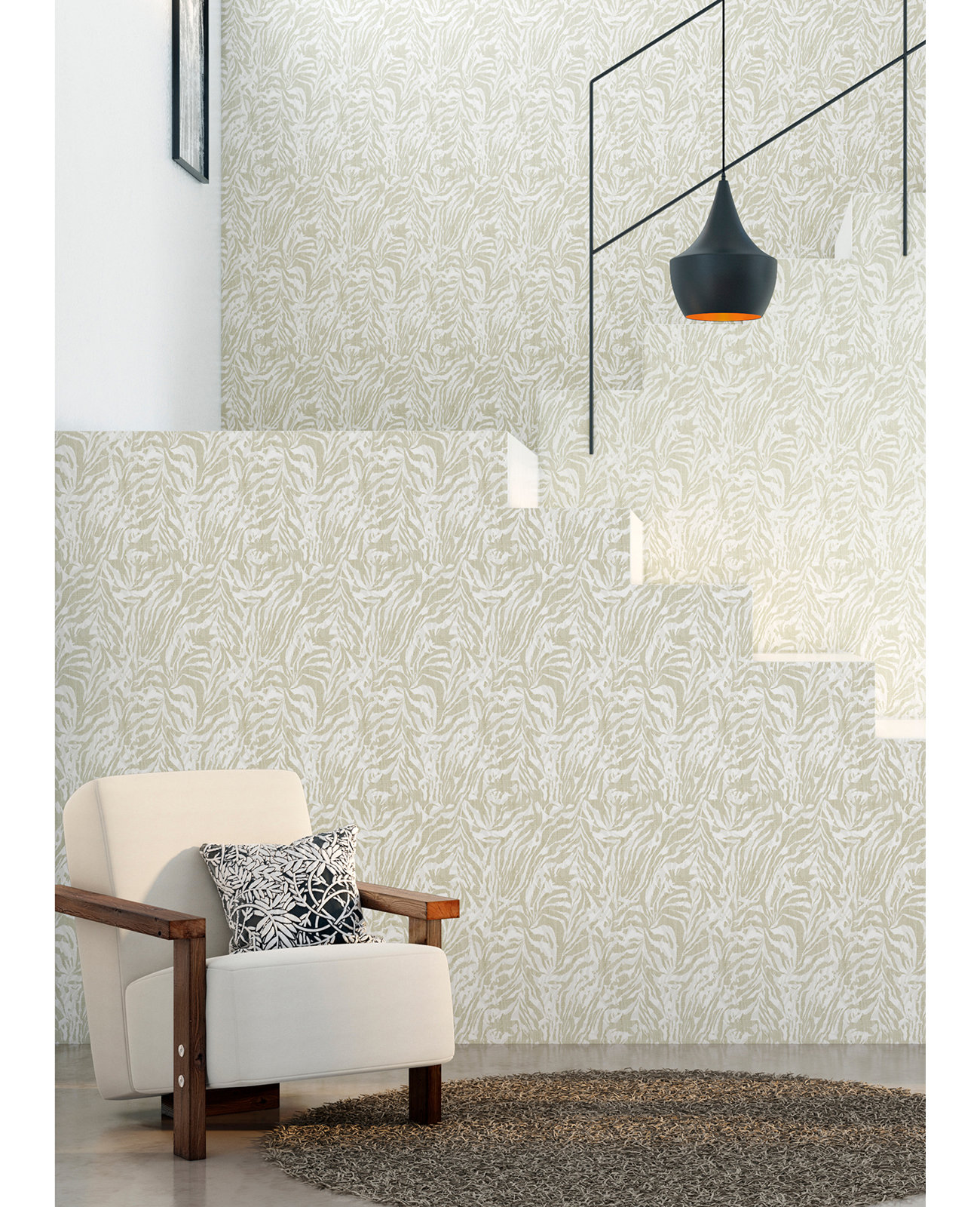 Montiel Modern Animal Print Wallpaper, Taupe