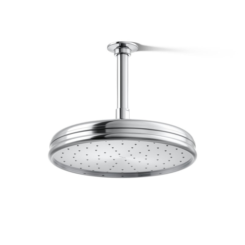 Traditional Round 10" Rainhead with Katalyst Air-Induction Spray, Polished Chrome, 2.5 Gpm