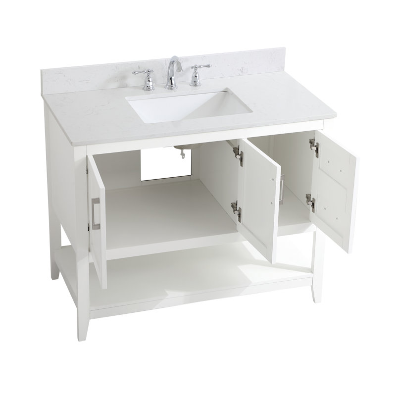 Ensemble de meuble-lavabo simple 42 po Scottsbluff, Blanc