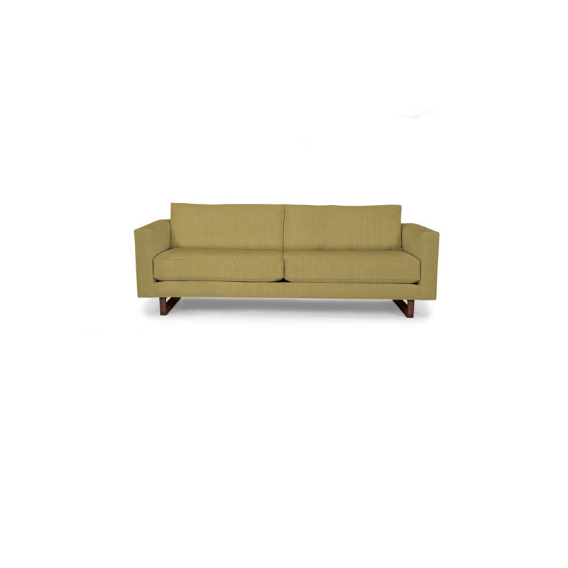 Avalon Sofa, Walnut, Smoke Polyester