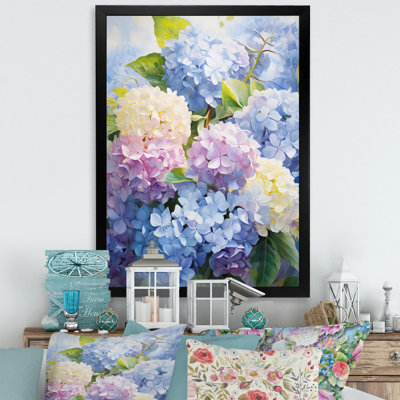 Impression sur toile encadrée «Sangrey Blue Mauve»