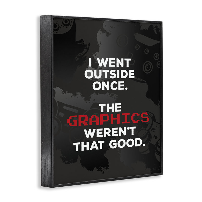 «Went dehors», impression de giclée, par Lux + Me Designs, H 14 po x l 11 po, Giclée encadrée noir minuit