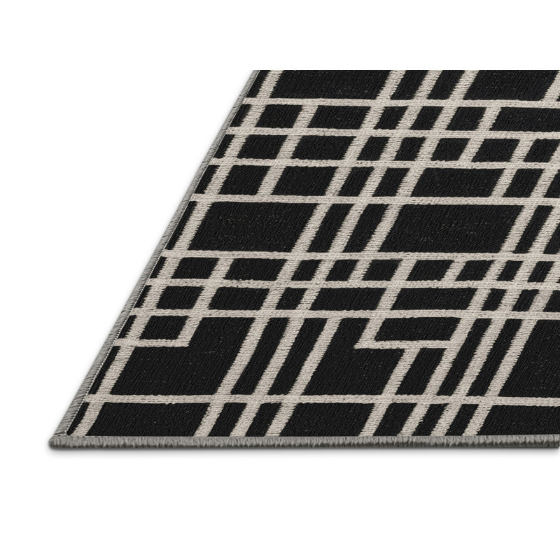 Machine Washable Trellis Gray Area Rug