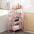 4-Tier Rolling Cart,Metal Utility Cart with Wooden Tabletop,Salon Trolley Cart,Storage Cart,Metal Cart,Printer Stand-112864690