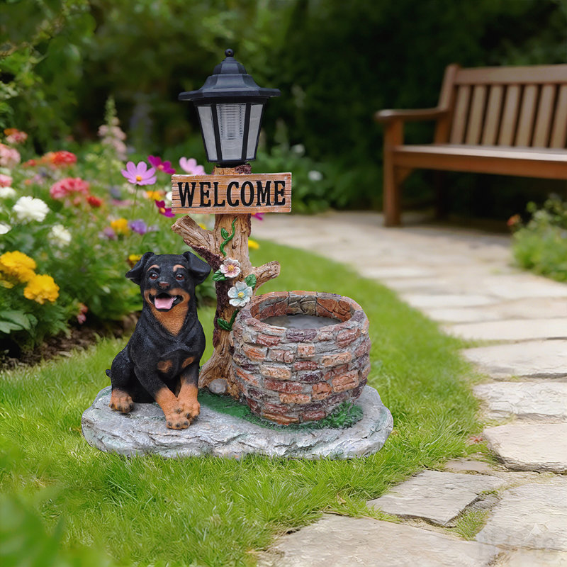 Statue d'extérieur Puppy Dog