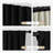 52'' x 90'' Black Luxury 100% Blackout Velvet Thermal Insulated & Soundproof Window Curtain Panel Pair, Set of 2-416601926-416601924