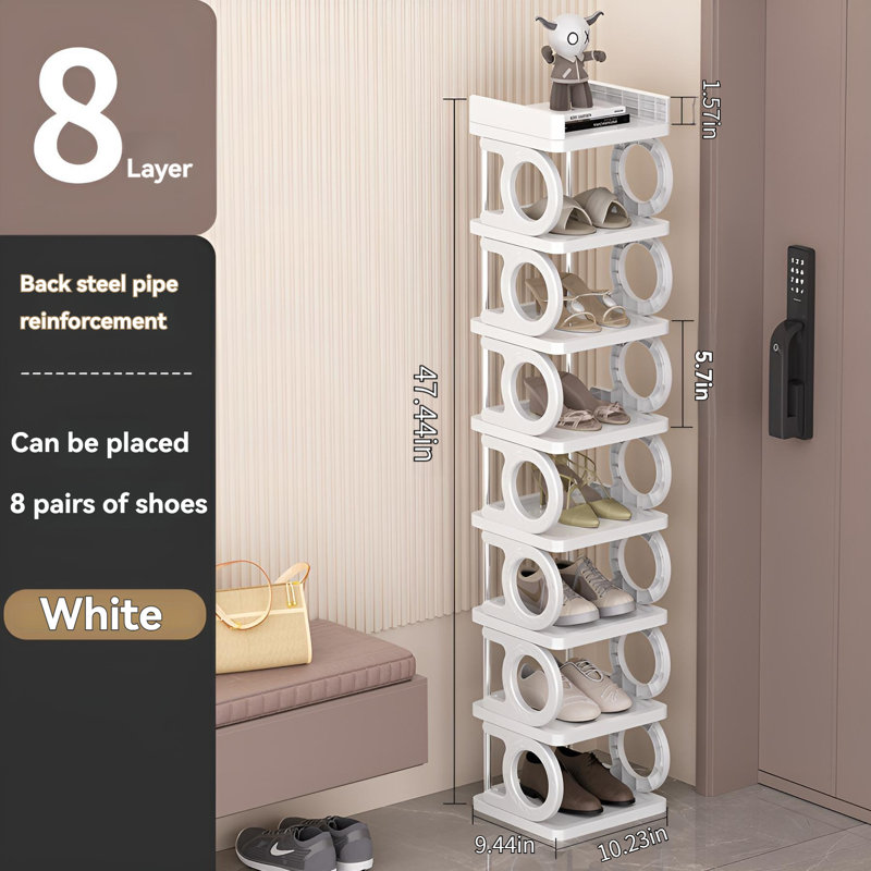 Small Shoe Storage Rack, Simple Multi-Layer Shoe Rack, White